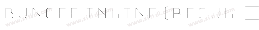Bungee Inline (regul字体转换